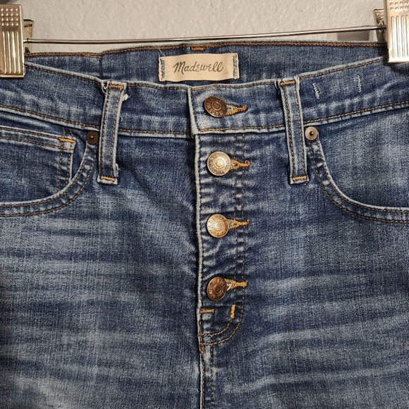 Madewell 10” High-rise skinny with raw hem and button fly 26 - Picture 6 of 6